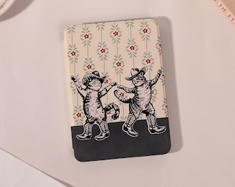 Cowboy Cats Kindle Case/Paperwhite Case/Kobo Case, Kindle 8 10 11 12th,Paperwhite 10 11 12th,Colorsoft,Kobo Clara/Libra,Personalized Name