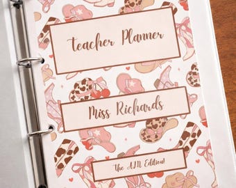 Editable Cowgirl ALN Teacher Planner - CanvaPro Download