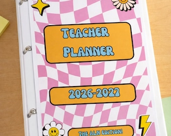 Bearbeitbarer Retro ALN Lehrer-Planer - CanvaPro Download