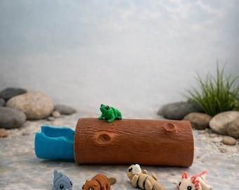 Freshwater Log CritterPod™ Playset | Screen-Free Imaginative Play