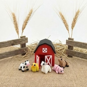 Scheune Farm CritterPod ™ Spielset | Bildfreies fantasievolles Spiel