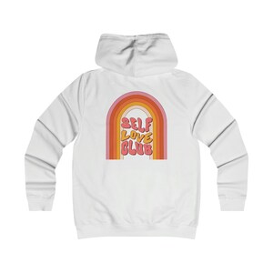 Self Love Club Sweatshirt, Hippie Sweatshirt, Retro Disco Hoodie, Boho Positive Affirmation Sweatshirt, Vintage 70s, Spring Gift for Her