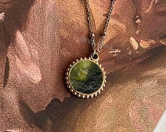 A-Grade Certified Moldavites from Chlum, Czech Republic | 925 Sterling Silver, 18k Yellow/Rose Gold Plated | High Vibration Jewelry