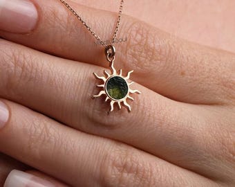 A-Grade Certified Moldavites from Chlum, Czech Republic | 925 Sterling Silver, 18k Yellow/Rose Gold Plated | High Vibration Jewelry