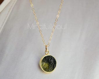 A-Grade Certified Moldavites from Chlum, Czech Republic | 925 Sterling Silver, 18k Yellow/Rose Gold Plated | High Vibration Jewelry