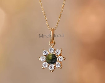 A-Grade Certified Moldavites from Chlum, Czech Republic | 925 Sterling Silver, 18k Yellow/Rose Gold Plated | High Vibration Jewelry