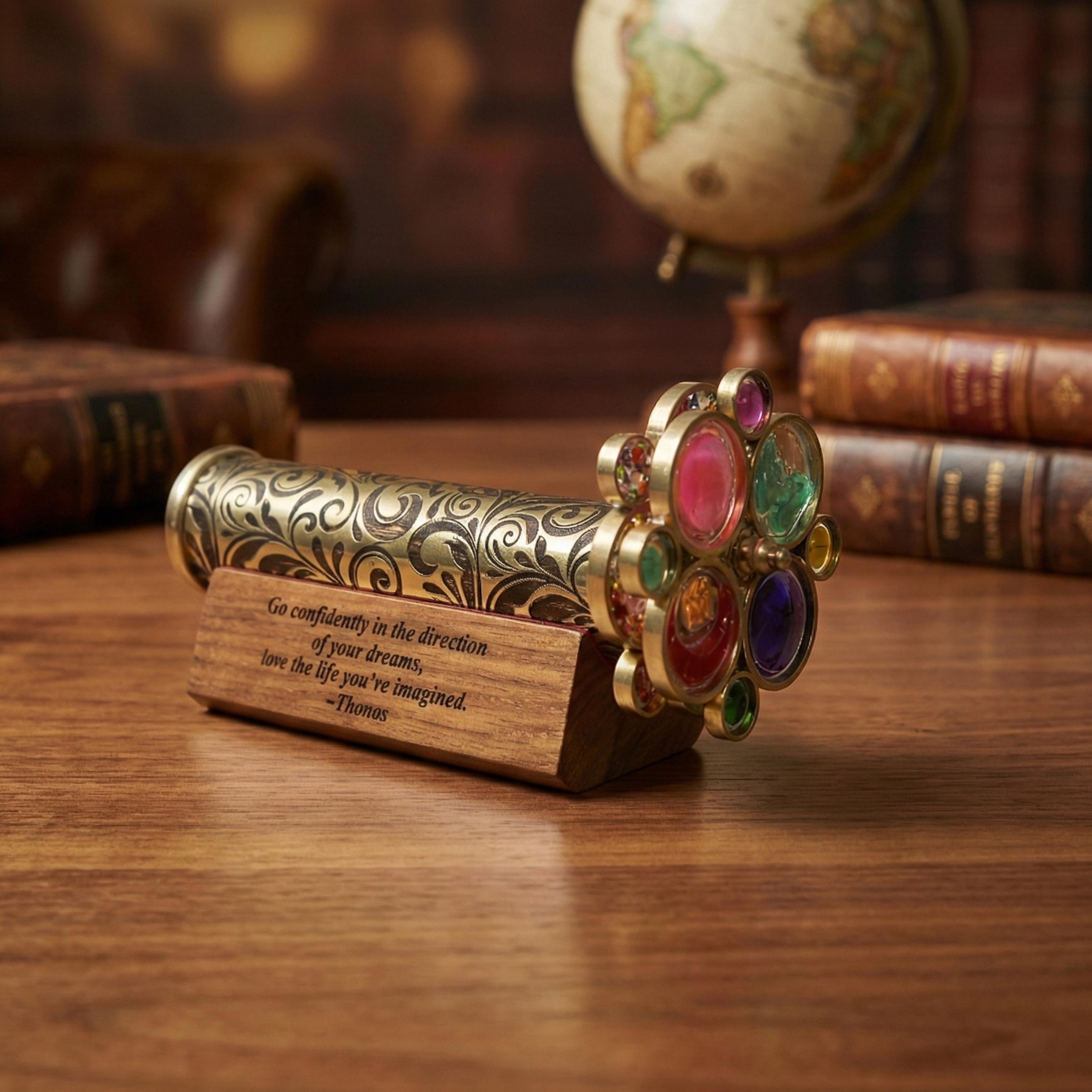 V.Empire Handgemaakte Caleidoscoop Educatieve Vintage Collectie | Verjaardag | Elke gelegenheid cadeau voor kinderen en volwassenen (met handvat, één