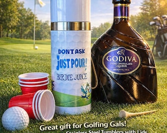 Golf Personalized Tumbler Don't Ask Just Pour/Birdie Juice