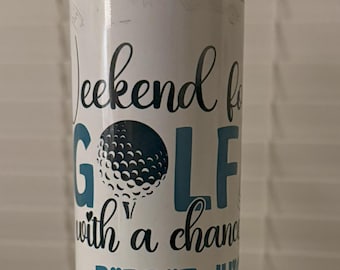 Golf Personalized Tumbler Forecast Golf & Birdie Juice
