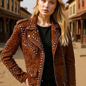 Handmade Suede Leather Fringe Jacket with Beads, Western Wear Bohemian Suede Jacket, Cowgirl Leather Fringe Jacket, Boho Style Outfit