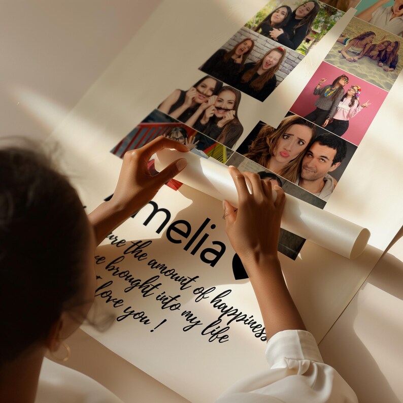 Collage Lettering A Letter A Photo Collage Template, Custom Name Art (digital Download) - Etsy