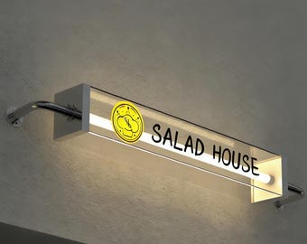 Professional Outdoor LED Light Box Sign - Weatherproof Storefront Signage for Businesses, Retail & Commercial Use Illuminated Display