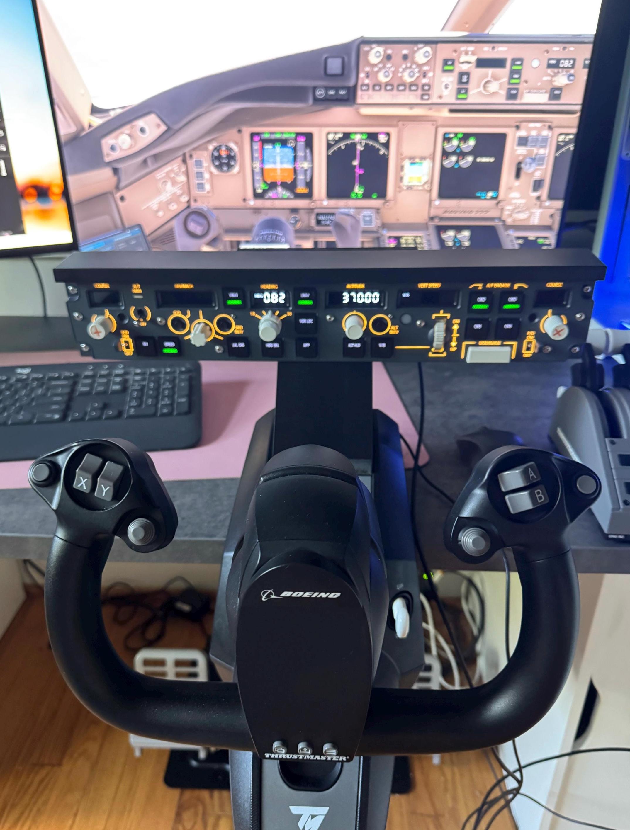 Winwing Winctrl Boeing PAP 3 and PDC Mount for Thrustmaster TCA