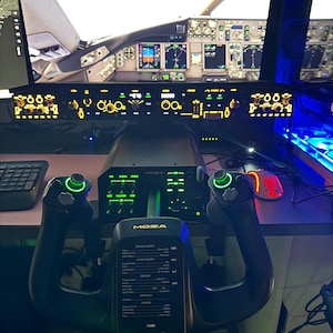 Winwing WinCtrl Boeing PAP 3 and PDC mount for Moza AY210 yoke