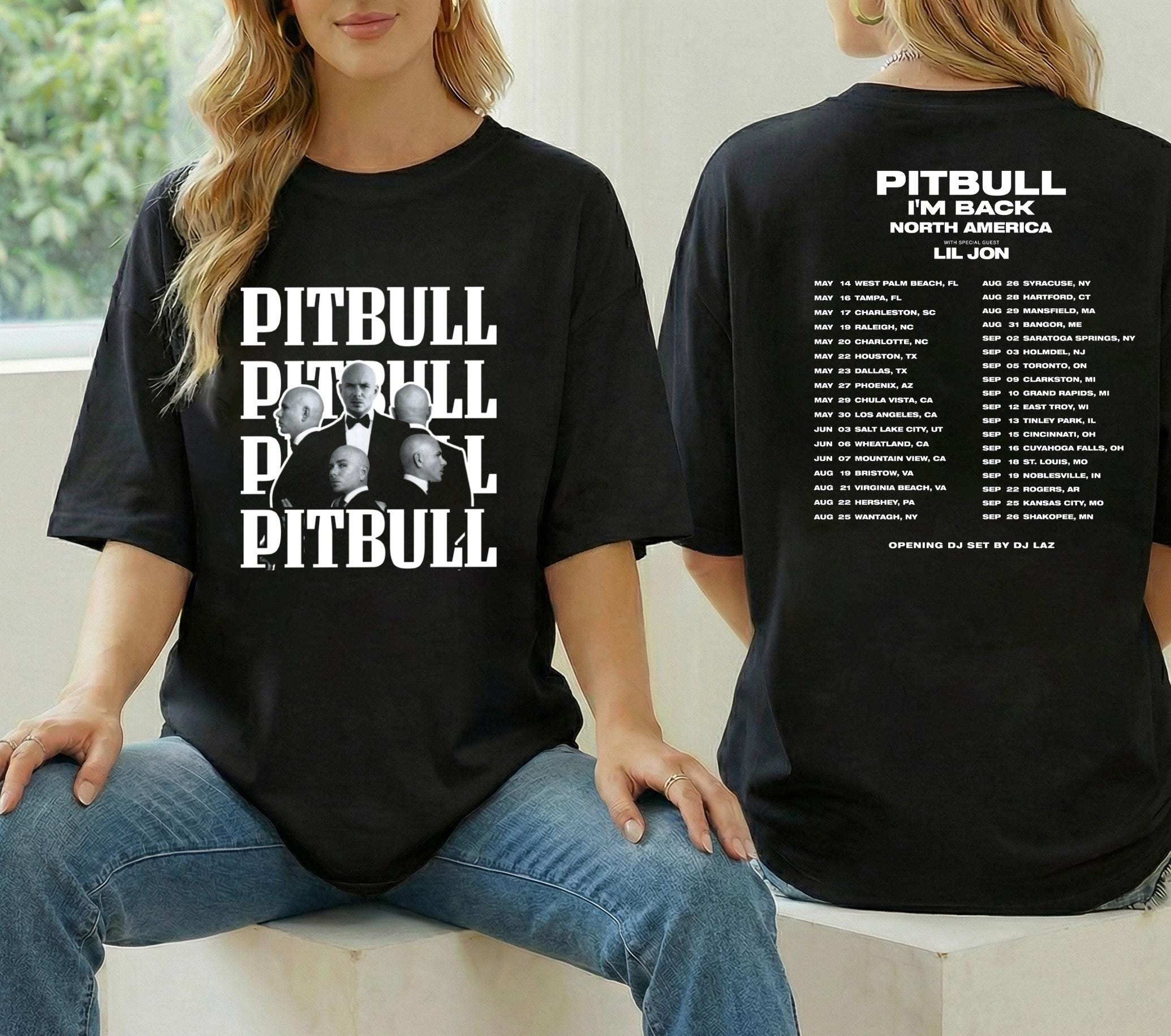 Pitbull shirt rapper - Etsy 日本
