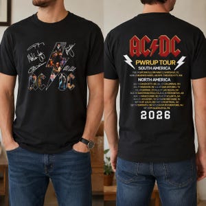 Acdc Tour 2026 Shirt - Etsy