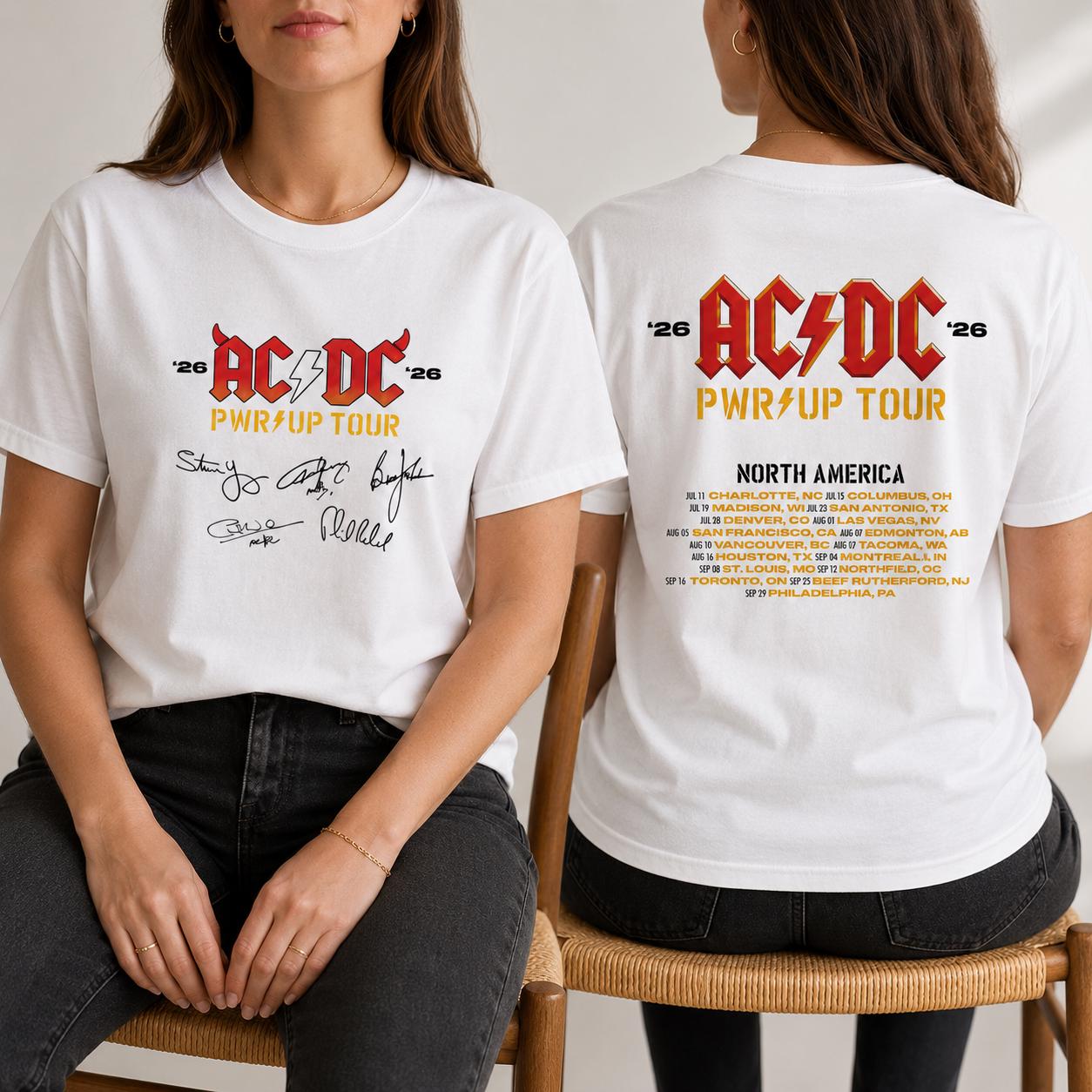 Acdc tour 2026 shirt - Etsy 日本
