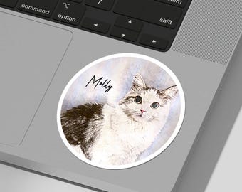 Custom pet sticker, Cat Portrait, Pet photo sticker, Sticker from photo, Dog Painting, Custom Cat Portrait, Pet Sticker, Pet Portrait Custom