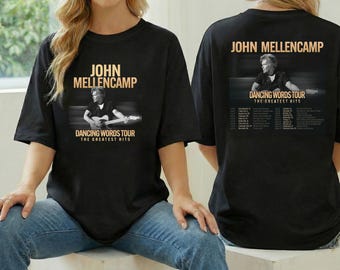 John Mellencamp Tour 2026 Shirt, John Dancing Words Tour 2026 Shirt, John Mellencamp Merch, John Mellencamp Fan Gift, John Mellencamp Shirt
