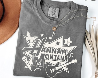 Comfort Colors Hannah Montana 20th Anniversary Shirt, Retro Miley Stewart Pop Star Tee, Magic Kingdom Tee, Disneyland Family Trip 2026 Shirt