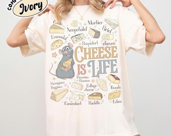 Comfort Colors® Little Chef Remy Ratatouille Shirt, Cheese Is Life Epcot Paris Tee, WDW Family Matching Shirt, Disneyland Trip 2026 Shirt
