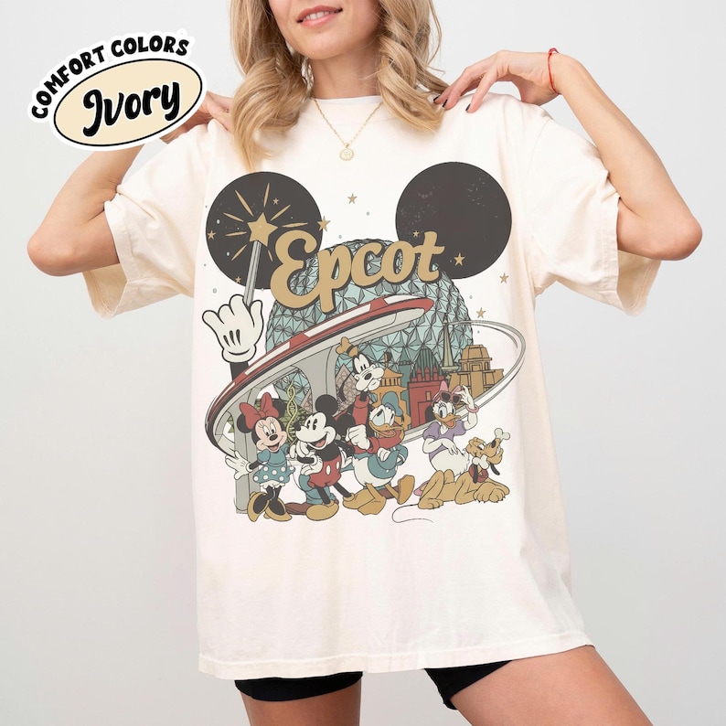 Comfort Colors Disney EPCOT Shirt 2026, Personalized EPCOT Name Tee, Disney Family Matching, Disney World Traveler Tee, Disney Trip 2026 Tee Ivory/Natural/Sand