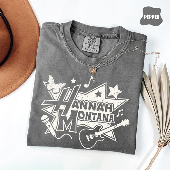Comfort Colors Hannah Montana 20th Anniversary Shirt, Retro Miley Stewart Pop Star Tee, Magic Kingdom Tee, Disneyland Family Trip 2026 Shirt