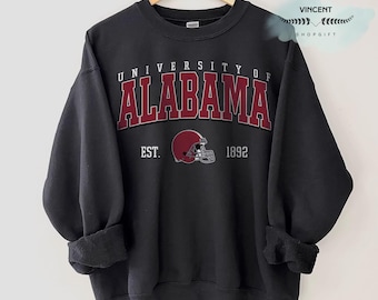 Alabama Roll Tide Football Sweatshirt, Vintage Crimson Tide Shirt, Retro Alabama Game Day Tee, BAMA Fan Gift Unisex
