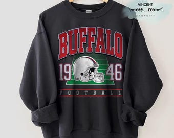 Buffalo Football Sweatshirt, Spieltag Shirt, Buffalo Team Fußballshirt, Sonntag Buffalo, Sport Shirt, Büffel Fußball