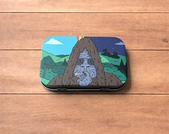The Big Lez Show Sassy Sasquatch storage tin box.