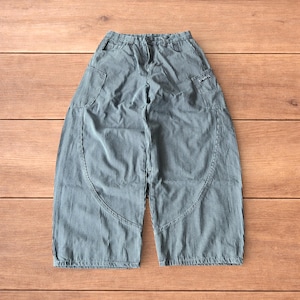 Incredible super baggy wide leg pinstripe cargo trousers in blue/white.
