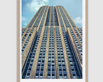 Empire State Building Photo Illustration: Manhattan New York Art Print (Digital Download)
