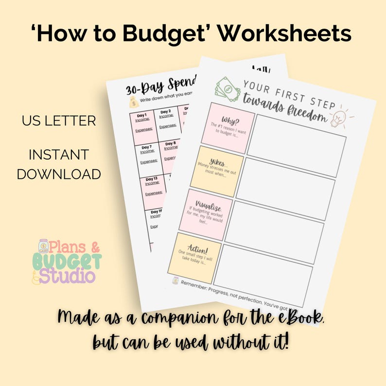 Budget Planner Worksheets | 24 Printable Trackers & Planners | PDF ...