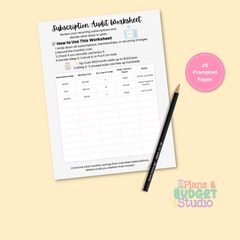 Budget Planner Worksheets | 24 Printable Trackers & Planners | PDF ...