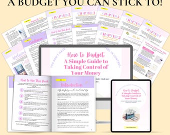 Budgeting for Beginners Ebook | Simple Step-by-Step Money Guide | Printable PDF