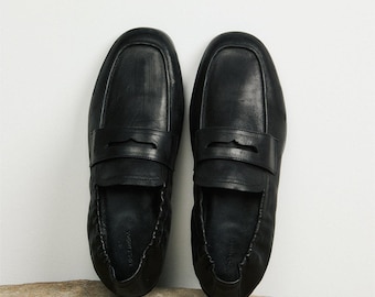 Mocasines italianos de piel de becerro / Acabado vintage bruñido a mano / Forro de piel / Zapatos de mujer / MRS Studios