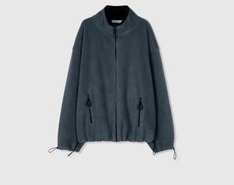 Japanese Fleece Zip Jacket | Soft and Lightweight | Oversize Fit