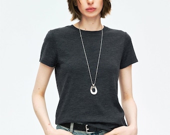 Washable 180s Superfine Wool T-Shirt & Vest | Ultra Fine Merino Blend | Women Top | MRS Studios