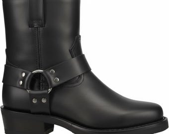 Botas de moto Rev Up Harness hasta el tobillo - Negras