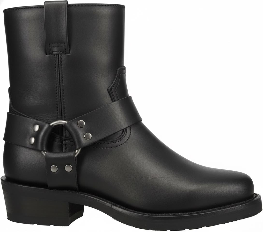Black Harness Boots - Etsy