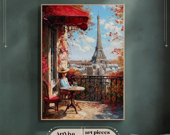 PARIS | Druckbare klassisches Vintage-Gemälde | Sofortiger digitaler Download | Geschenk