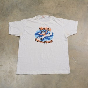 vintage 70s Nestea t-shirt Take the Plunge 1970 soft thin tee shirt men women unisex BVD S/M burnout paper thin single stitch