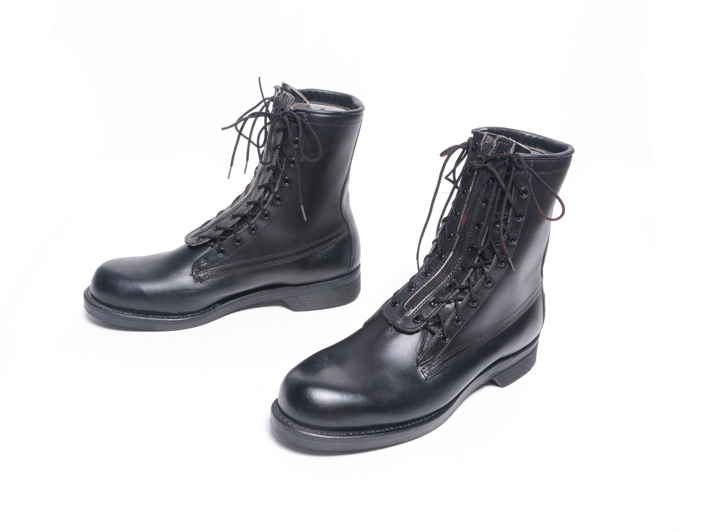 Addison Lederstiefel Mit SchnÃ¼rung Vintage 80er Jahre