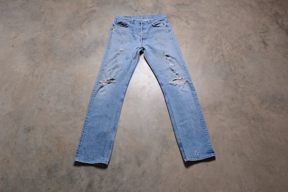 vintage Levis 501 jeans 1980 80s Levi's 501xx med… - image 1