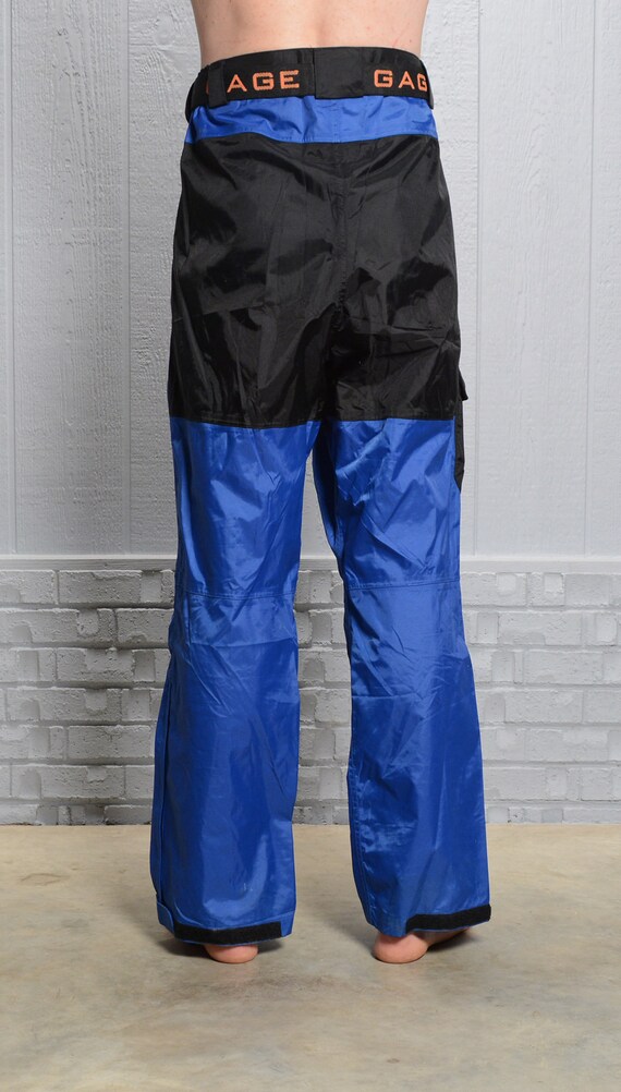 Vintage Gage Technical Gear Pants Rain Snow Fishing Waterproof Grudens USA 38-40 Waist XL Men Women Unisex Hiking Camping All Weather