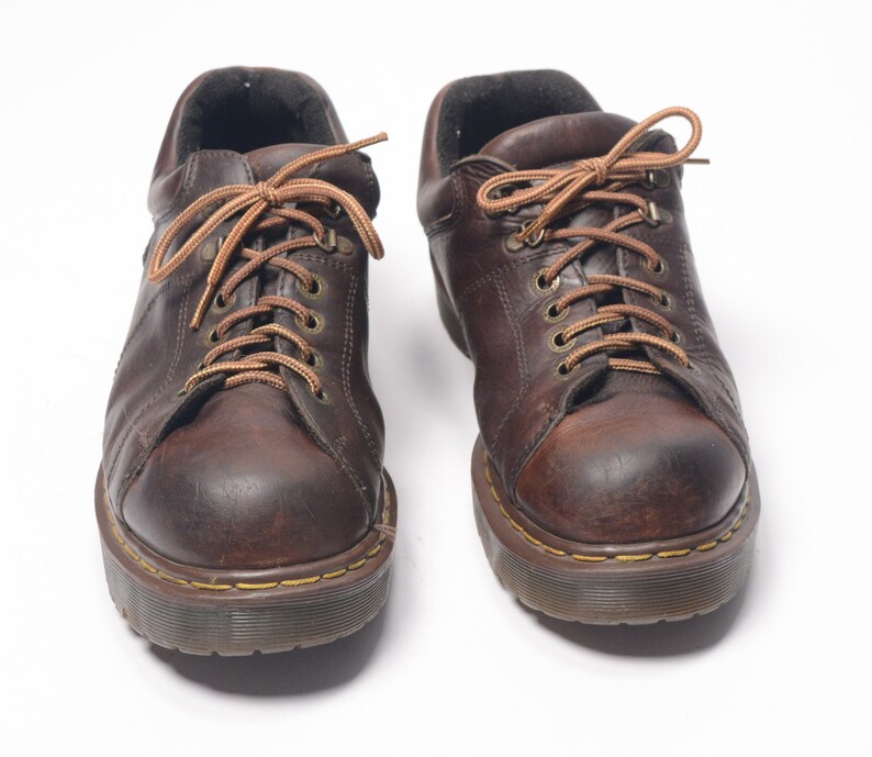 dr martens brown platform