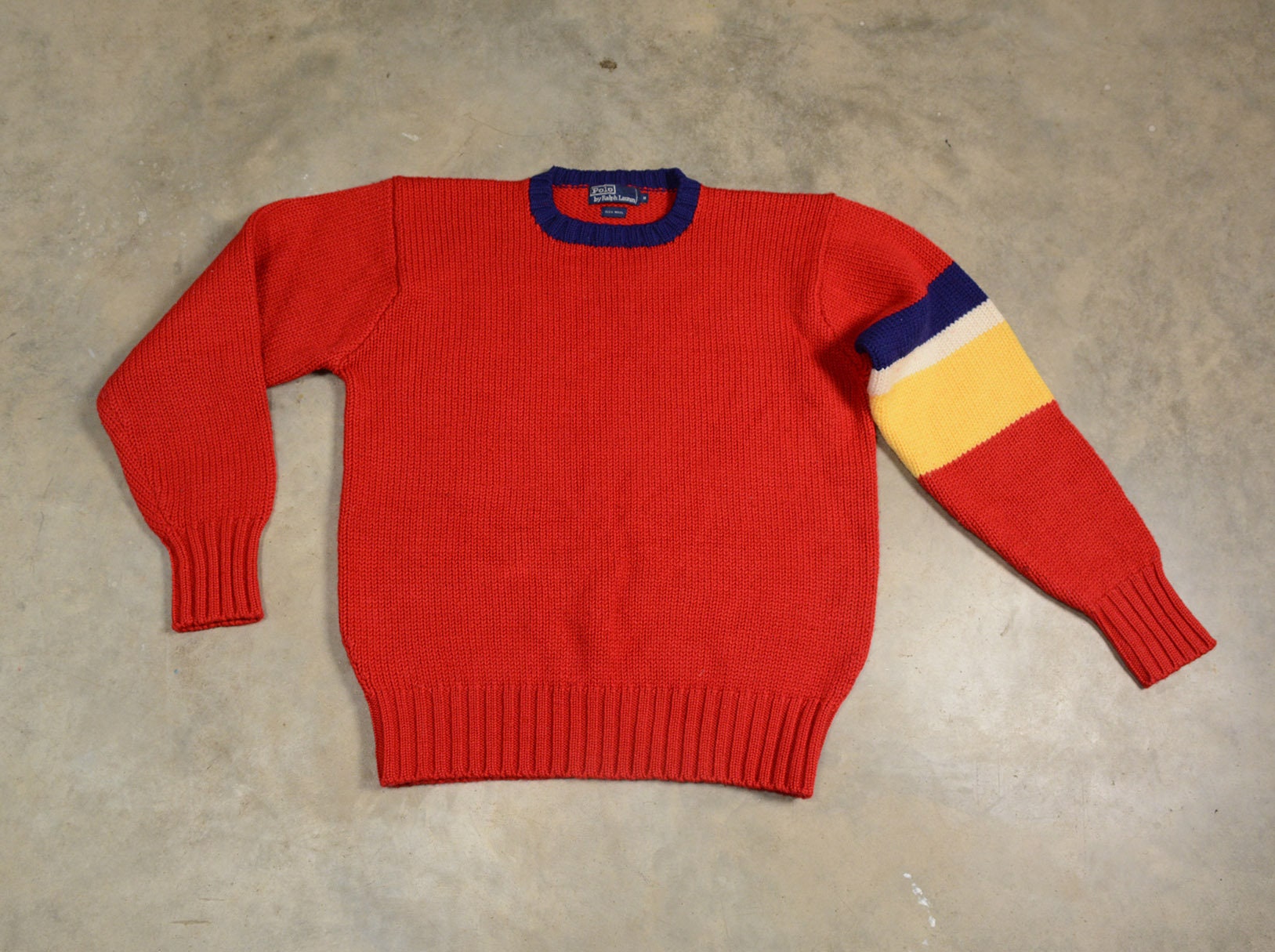 Vintage 80s 90s Ski Wool Sweater Club Room chunky