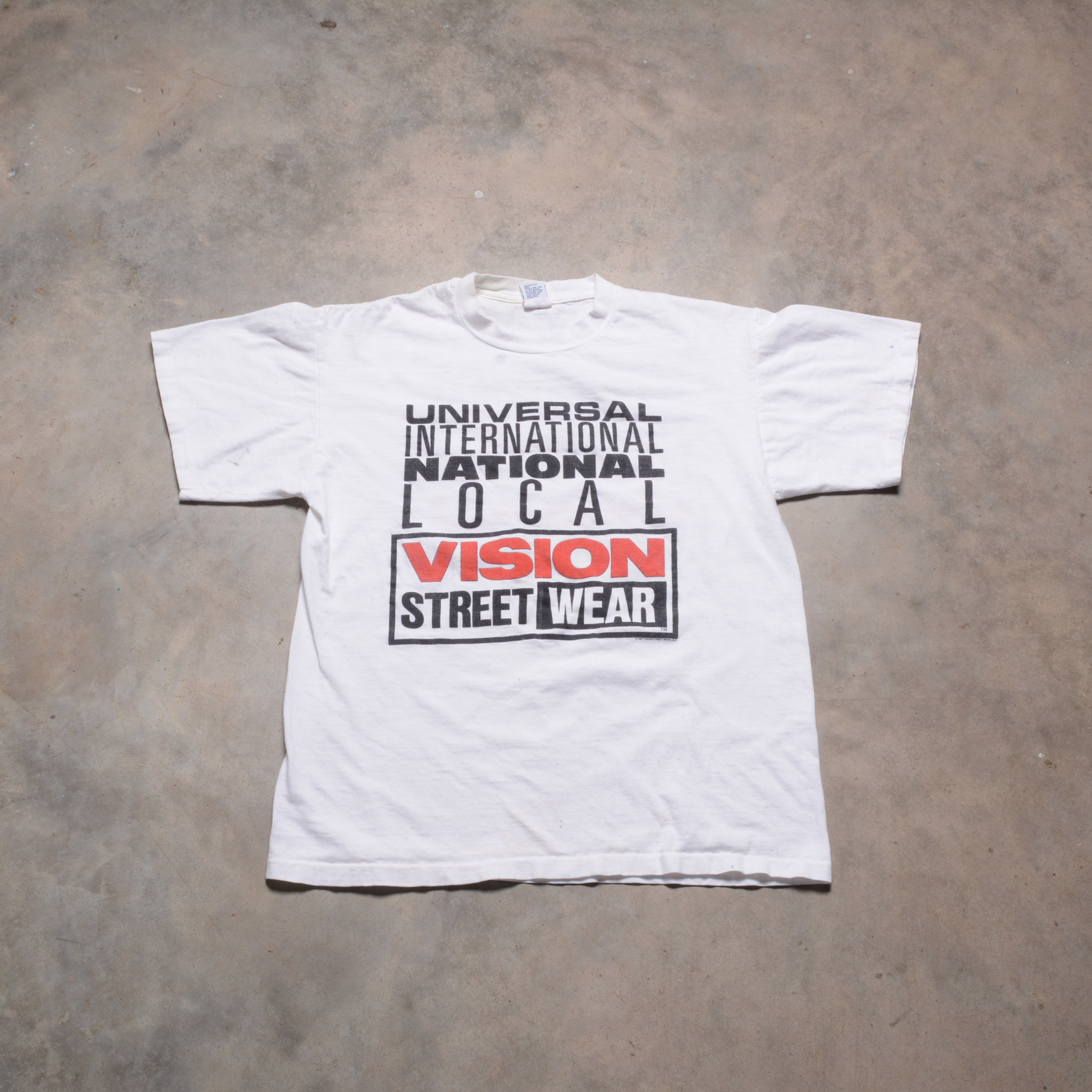 Vintage 90s VSW Vision Street Wear T-shirt 1990 Tee Shirt USA Surf
