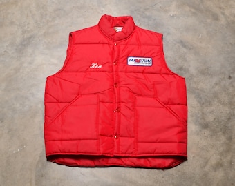 Number 1 Sun Vintage Ski Jacket Rainbow Colors, Medium Puffer