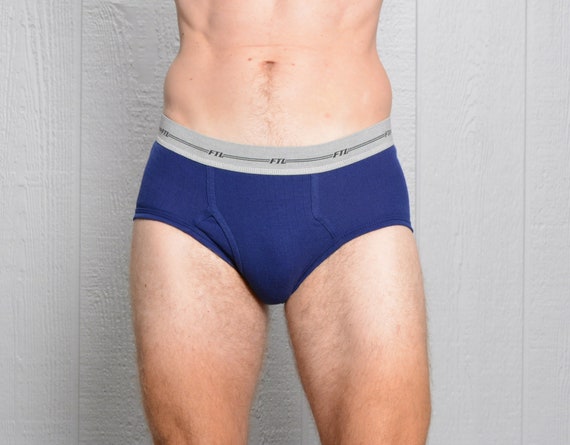 Vintage 80s 90s Brief FTL Fruit of the Loom Blue Teal Green - Etsy